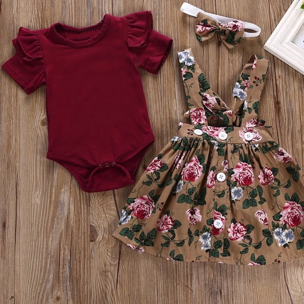 3 piece boutique set. Dress, top, and headband